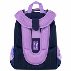 Ранец BRAUBERG PREMIUM, 2 отделения, с брелоком, &laquo;Кот с бабочками&raquo;, СВЕТЯЩИЙСЯ, 38&times;29&times;16 см, 273099