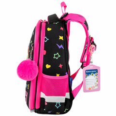 Ранец BRAUBERG PREMIUM, 2 отделения, с брелоком, &laquo;Headphones&raquo;, велюровая нашивка, 38&times;29&times;16 см, 273100