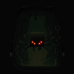 Ранец BRAUBERG PREMIUM, 2 отделения, с брелоком, &laquo;Digital spider&raquo;, LED-ЛАМПОЧКИ, 38&times;29&times;16 см, 273101