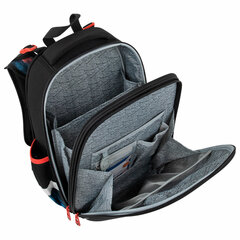 Ранец BRAUBERG PREMIUM, 2 отделения, с брелоком, &laquo;Foggy car&raquo;, 3D-панель, 38&times;29&times;16 см, 273103