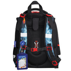 Ранец BRAUBERG PREMIUM, 2 отделения, с брелоком, &laquo;Foggy car&raquo;, 3D-панель, 38&times;29&times;16 см, 273103