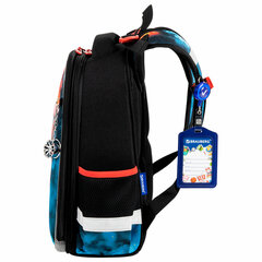 Ранец BRAUBERG PREMIUM, 2 отделения, с брелоком, &laquo;Foggy car&raquo;, 3D-панель, 38&times;29&times;16 см, 273103