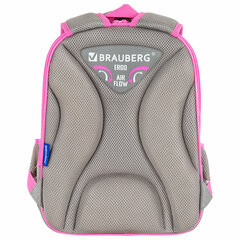 Ранец BRAUBERG QUADRO, 3 отделения, с брелоком, &laquo;Дружба котиков&raquo;, велюровая панель, 37&times;28&times;18 см, 273105