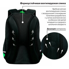 Рюкзак BRAUBERG MOTION, 2 отделения, 3 кармана, "Be cool", 41х28х17 см, 273116