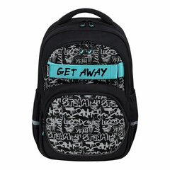 Рюкзак BRAUBERG MOTION, 2 отделения, 3 кармана, &laquo;Get away&raquo;, СВЕТООТРАЖАЮЩИЙ ПРИНТ, 41&times;28&times;17 см, 273117