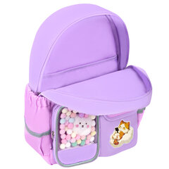 Рюкзак BRAUBERG PASTEL с термонашивками в комплекте, &laquo;Not today&raquo;, сиреневый, 40&times;29&times;14 см, 273127