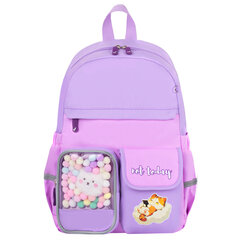 Рюкзак BRAUBERG PASTEL с термонашивками в комплекте, &laquo;Not today&raquo;, сиреневый, 40&times;29&times;14 см, 273127