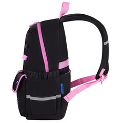 Рюкзак BRAUBERG PASTEL с термонашивками в комплекте, &laquo;Black kitty&raquo;, черный, 40&times;29&times;14 см, 273128