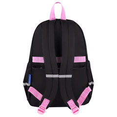 Рюкзак BRAUBERG PASTEL с термонашивками в комплекте, &laquo;Black kitty&raquo;, черный, 40&times;29&times;14 см, 273128