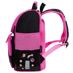 Ранец ПИФАГОР BASIC, 1 отделение, 3 кармана, эргономичная спинка, &laquo;Dark kitten&raquo;, 35&times;28&times;18 см, 273134