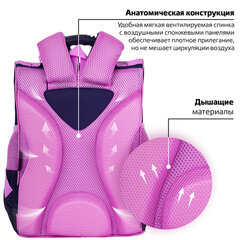 Ранец ПИФАГОР BASIC, 1 отделение, 3 кармана, эргономичная спинка, "Лисички", 35х28х18 см, 273136