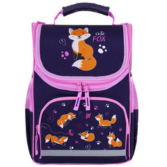 Ранец ПИФАГОР BASIC, 1 отделение, 3 кармана, эргономичная спинка, &laquo;Playing foxes&raquo;, 35&times;28&times;18 см, 273136