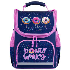 Ранец ПИФАГОР BASIC, 1 отделение, 3 кармана, эргономичная спинка, &laquo;Comic donuts&raquo;, 35&times;28&times;18 см, 273137