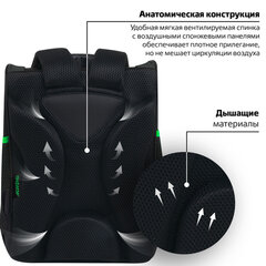 Ранец ПИФАГОР BASIC, 1 отделение, 3 кармана, эргономичная спинка, "Острый меч", 35х28х18 см, 273138
