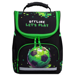 Ранец ПИФАГОР BASIC, 1 отделение, 3 кармана, эргономичная спинка, &laquo;Offline&raquo;, 35&times;28&times;18 см, 273139