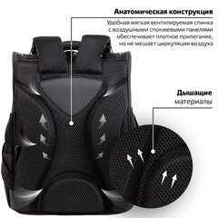 Ранец ПИФАГОР BASIC, 1 отделение, 3 кармана, эргономичная спинка, "Space invader", 35х28х18 см, 273140