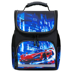 Ранец ПИФАГОР BASIC, 1 отделение, 3 кармана, эргономичная спинка, &laquo;Speed rusher&raquo;, 35&times;28&times;18 см, 273141