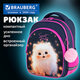 Рюкзак BRAUBERG OPTIMA, 2 отделения, с брелоком, "Tiny beauty", 36х27х18 см, 273155