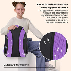 Рюкзак BRAUBERG OPTIMA, 2 отделения, с брелоком, "Сияющий единорог", 36х27х18 см, 273157