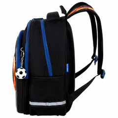 Рюкзак BRAUBERG OPTIMA, 2 отделения, с брелоком, &laquo;Burning ball&raquo;, 3D-панель, 36&times;27&times;18 см, 273158