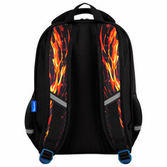 Рюкзак BRAUBERG OPTIMA, 2 отделения, с брелоком, &laquo;Burning ball&raquo;, 3D-панель, 36&times;27&times;18 см, 273158