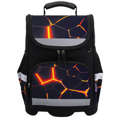 Ранец ЮНЛАНДИЯ WISE, 1 отделение, 3 кармана, устойчивое дно, Volcano split, 37&times;29&times;15 см, 273162