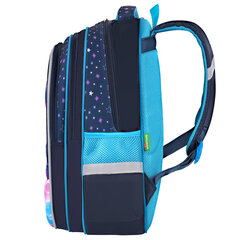 Рюкзак BRAUBERG KIDS FLOSSY, 2 отделения, 3 кармана, &laquo;Sky girl&raquo;, 3D-панель, 40&times;28&times;18 см, 273179