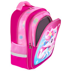 Рюкзак BRAUBERG KIDS FLOSSY, 2 отделения, 3 кармана, &laquo;Sweet Kitten&raquo;, 3D-панель, 40&times;28&times;18 см, 273180