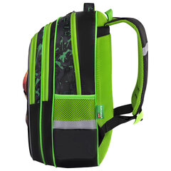 Рюкзак BRAUBERG KIDS FLOSSY, 2 отделения, 3 кармана, &laquo;Galaxy Dino&raquo;, 3D-панель, 40&times;28&times;18 см, 273182