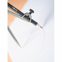 Циркуль с карандашом, 125 мм, серый, блистер с европодвесом, РОССИЯ, GLOBUS, ЦНК-40БС