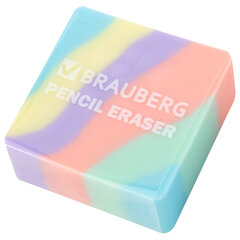 Ластик кросс-серия PASTEL, 34&times;34&times;14 мм, квадратный, ассорти, ЭКО ПВХ, BRAUBERG, 273210