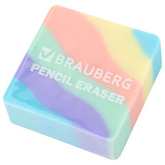 Ластик кросс-серия PASTEL, 34&times;34&times;14 мм, квадратный, ассорти, ЭКО ПВХ, BRAUBERG, 273210
