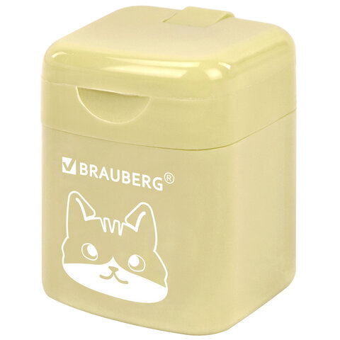 Точилка кросс-серия "МИЛЫЕ КОТЫ", с контейнером, корпус ассорти, BRAUBERG, 273226