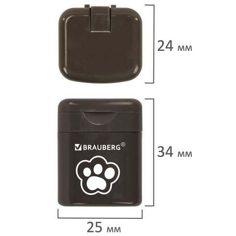 Точилка кросс-серия "МИЛЫЕ КОТЫ", с контейнером, корпус ассорти, BRAUBERG, 273226