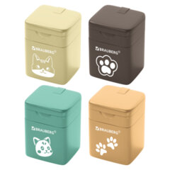 Точилка кросс-серия &laquo;МИЛЫЕ КОТЫ&raquo;, с контейнером, корпус ассорти, BRAUBERG, 273226