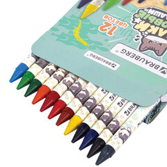 Восковые мелки BRAUBERG &laquo;МИЛЫЕ КОТЫ&raquo;, НАБОР 12 цветов, 273229