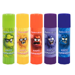 Клей-карандаш 15 г, кросс-серия МОНСТРИКИ, ассорти, BRAUBERG, 273237