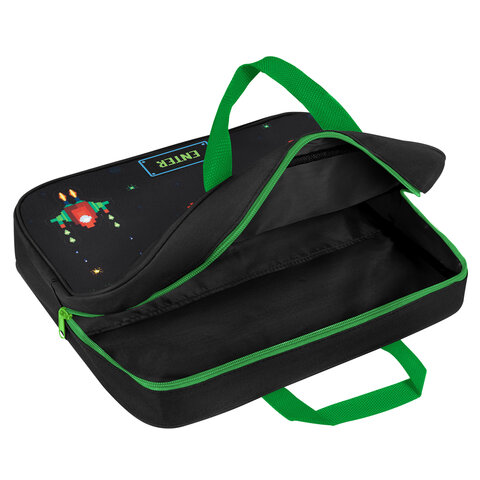 Папка на молнии с ручками BRAUBERG А4, 1 отделение, полиэстер, 80 мм, "Space strike", 273306 - фото 6