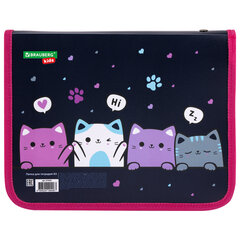 Папка для тетрадей BRAUBERG KIDS А5, 1 отделение, пластик, молния вокруг, &laquo;Anti-gravity&raquo;, 273323