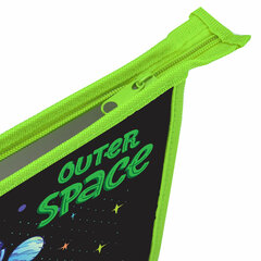 Папка для тетрадей ПИФАГОР А5, 1 отделение, пластик, на молнии, &laquo;Outer space&raquo;, 273330
