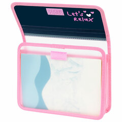 Папка для тетрадей ЮНЛАНДИЯ А5, пластик, 2 отделения, клапан на липучке, &laquo;Relaxing cats&raquo;, 273332