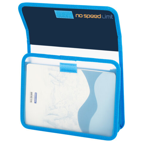 Папка для тетрадей ЮНЛАНДИЯ А5, пластик, 2 отделения, клапан на липучке, "No limit", 273334 - фото 4