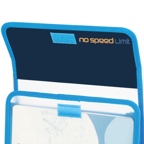 Папка для тетрадей ЮНЛАНДИЯ А5, пластик, 2 отделения, клапан на липучке, "No limit", 273334 - фото 3