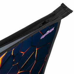 Папка для тетрадей ЮНЛАНДИЯ А4, 1 отделение, пластик, на молнии, &laquo;Volcano split&raquo;, 273350