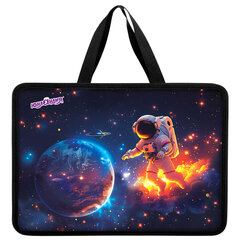 Папка на молнии с ручками ЮНЛАНДИЯ А4, 1 отделение, пластик, 80 мм, &laquo;Space explorer&raquo;, 273365