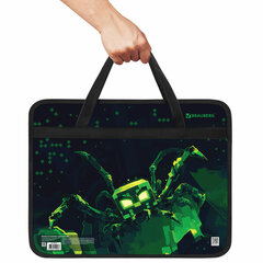 Папка на молнии с ручками BRAUBERG А4, 1 отделение, пластик, 80 мм, &laquo;Ominous spider&raquo;, 273371