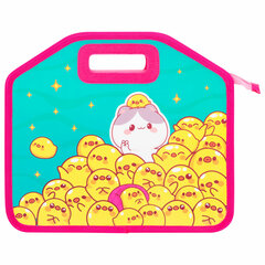 Папка-сумка ЮНЛАНДИЯ, 1 отделение, фетровые ручки, 34&times;30&times;11 см, &laquo;Duck tales&raquo;, 273380