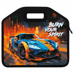 Папка-сумка ЮНЛАНДИЯ, 1 отделение, фетровые ручки, 34х30х11 см, "Race car", 273382