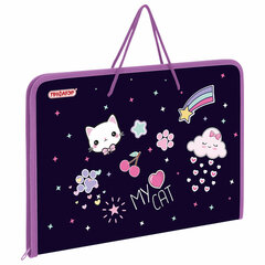 Папка для труда на молнии с ручками ПИФАГОР А4, 1 отделение, пластик, органайзер, &laquo;Leapfrog&raquo;, 273388