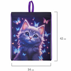 Мешок для обуви BRAUBERG KIDS, с петлей, 42&times;34 см, &laquo;Curious cat&raquo;, 273434